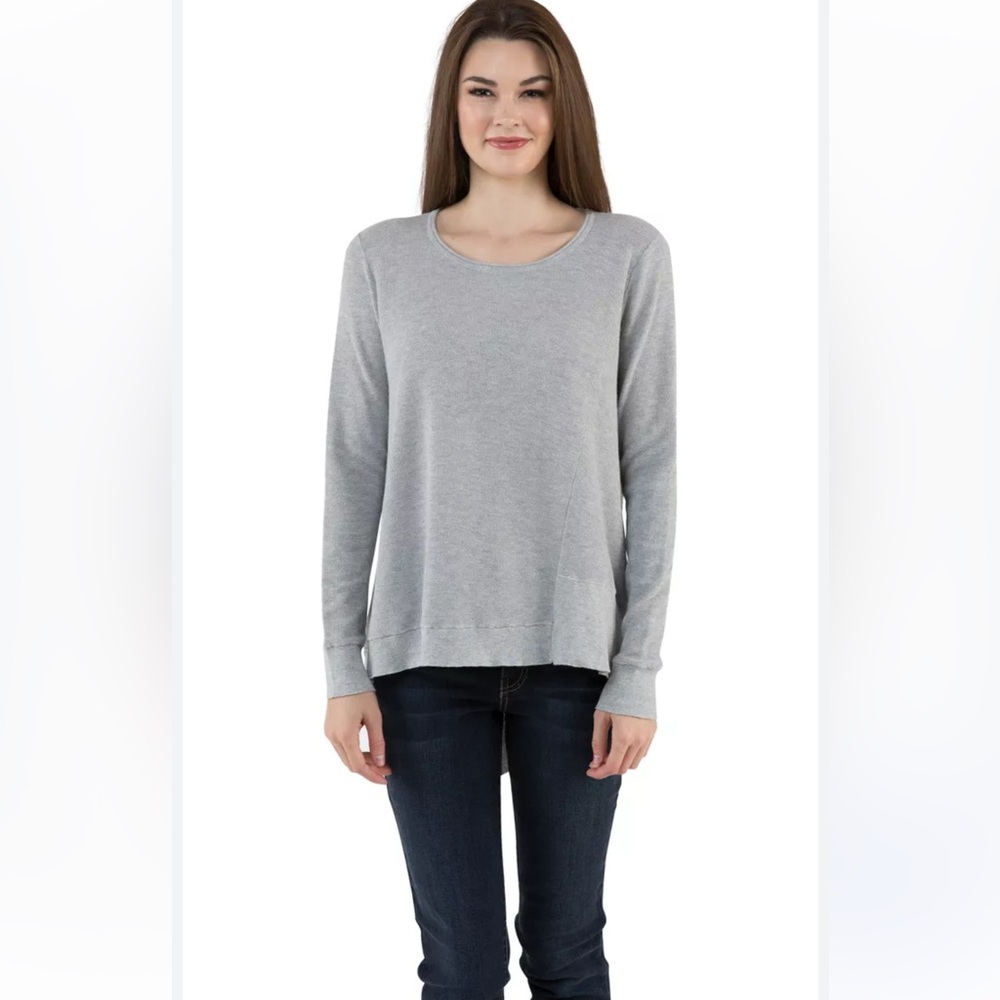 Staccato Knit Pull Over Braided Tie Back Top. Size M
